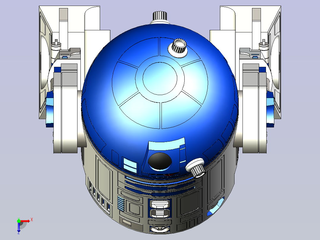 R2-D2机器人俯视图
