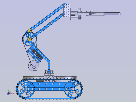 机械臂坦克机器人前视缩略图