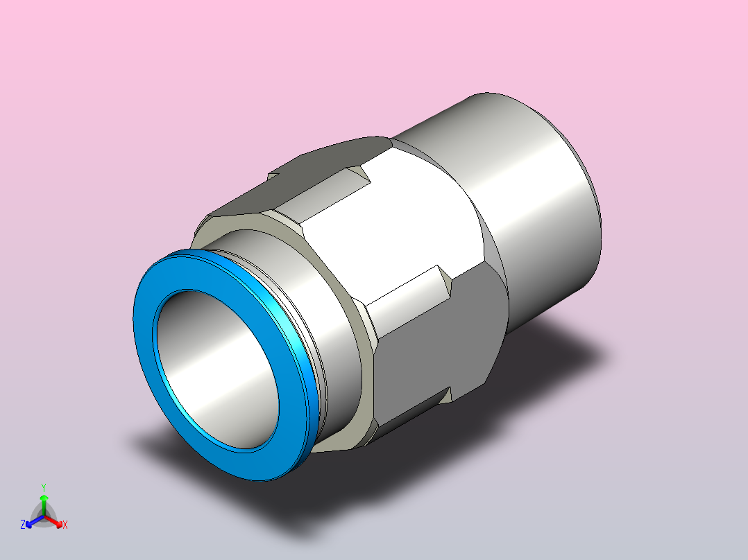 快插接头QS-1_2-16-20主视图