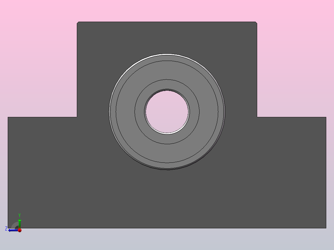 滚珠丝杆支撑座固定座BUA10右视图