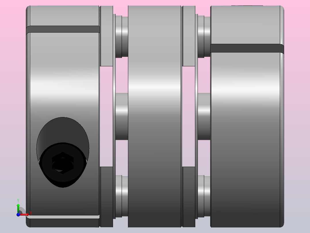 联轴器SCPW21_8_8X前视图