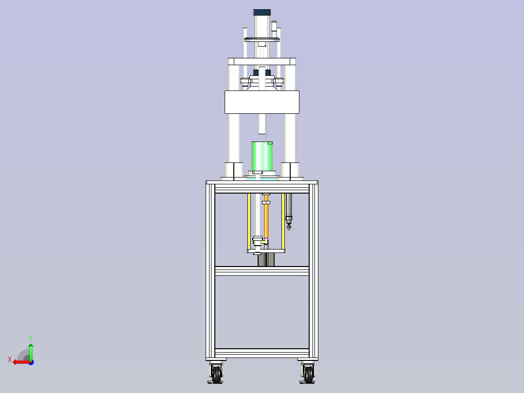 油桶单向阀铜嘴过滤网组装机后视图