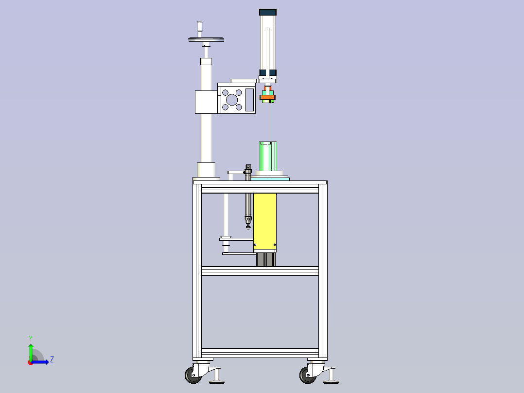 油桶单向阀铜嘴过滤网组装机左视图