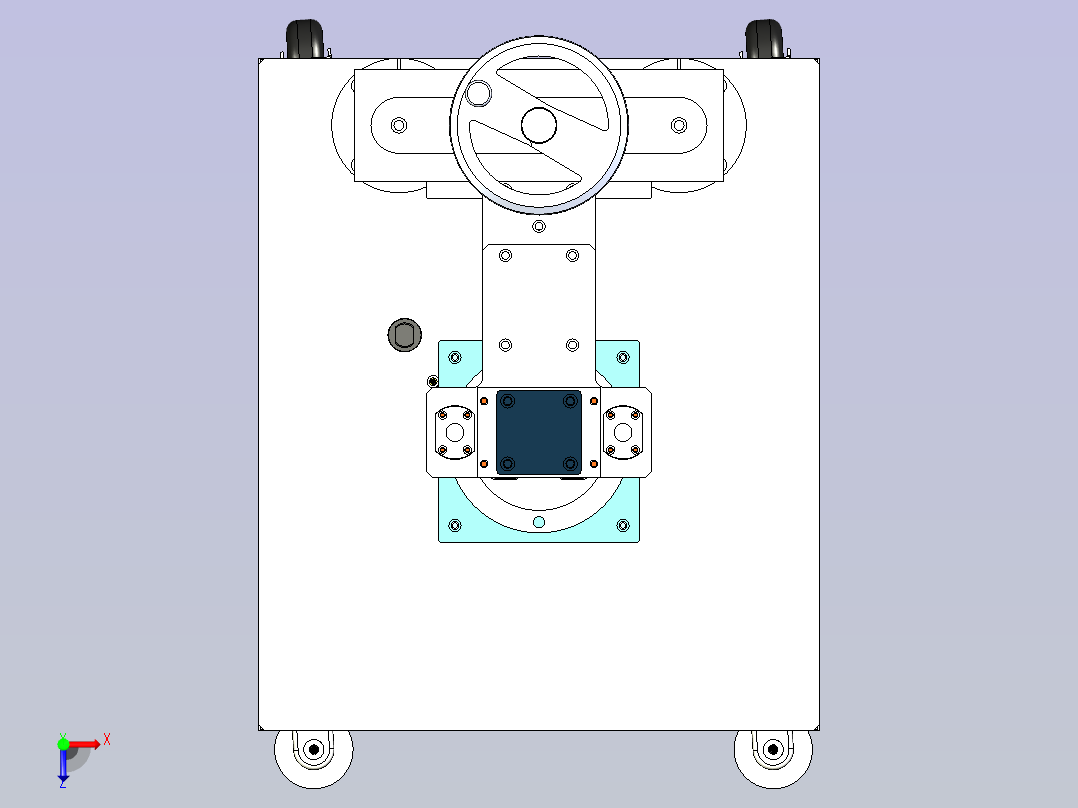 油桶单向阀铜嘴过滤网组装机俯视图