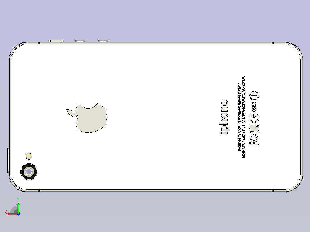 练习Iphone 4s (2)后视图