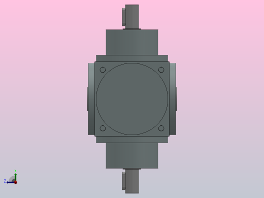 HDA09-HDA28螺旋锥齿换向传动器[HDA-14-3-F]右视缩略图