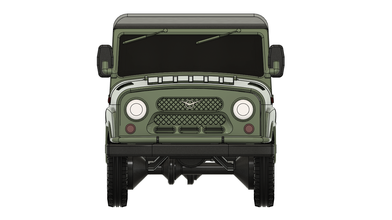 苏联的越野车3D打印的UAZ 469模型