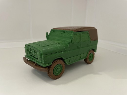 苏联的越野车3D打印的UAZ 469模型缩略图