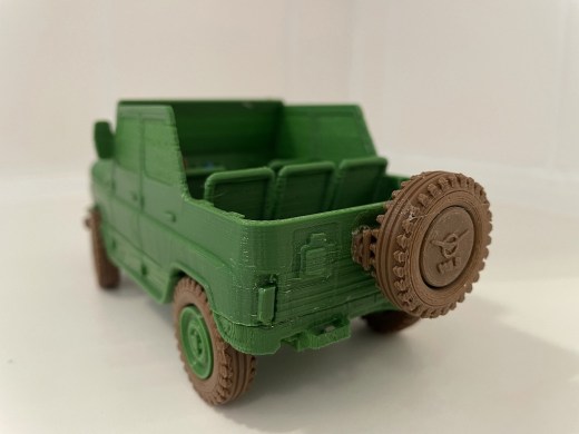 苏联的越野车3D打印的UAZ 469模型缩略图