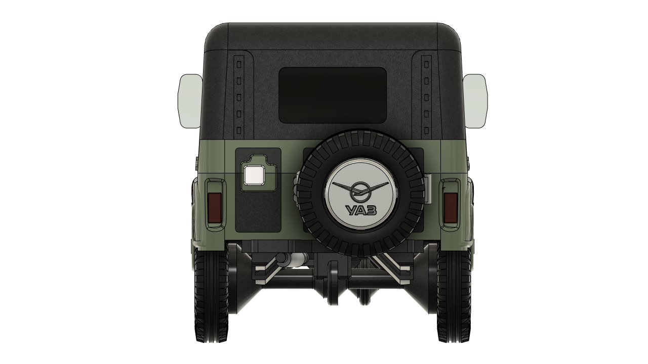 苏联的越野车3D打印的UAZ 469模型