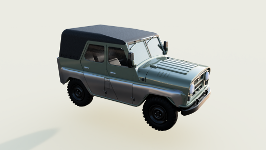 苏联的越野车3D打印的UAZ 469模型缩略图