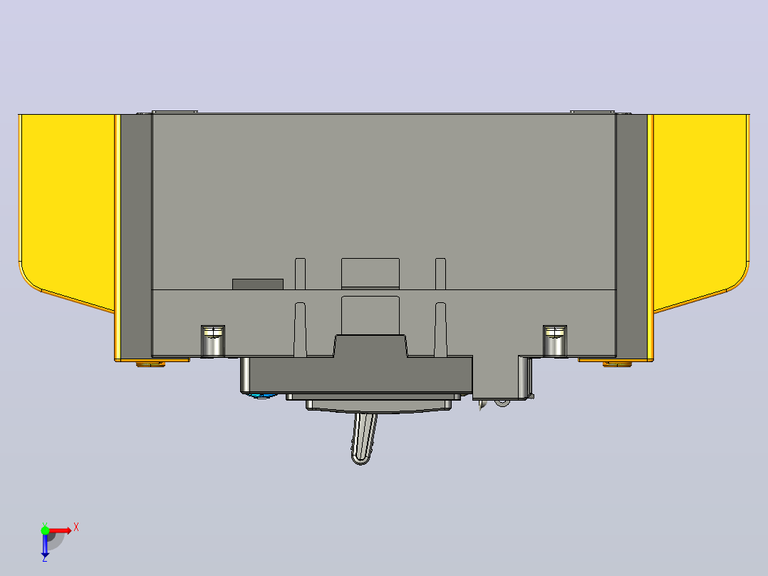 NXMSPD-125R塑料外壳式断路器三维模型202209俯视图