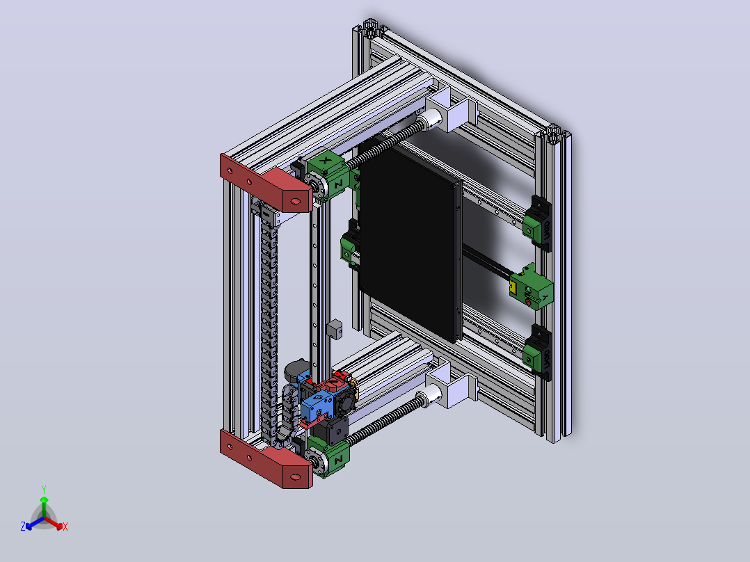 lh3d打印机正等轴测图