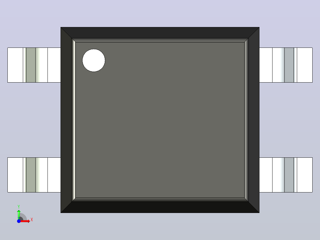 106x SOIC 封装（小外形集成电路）SOIC254P700X270-4N前视图