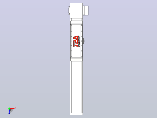 伺服电机集成皮带传动直线执行器TPA-OCB-120-224-L350-LP-P75-N3俯视缩略图