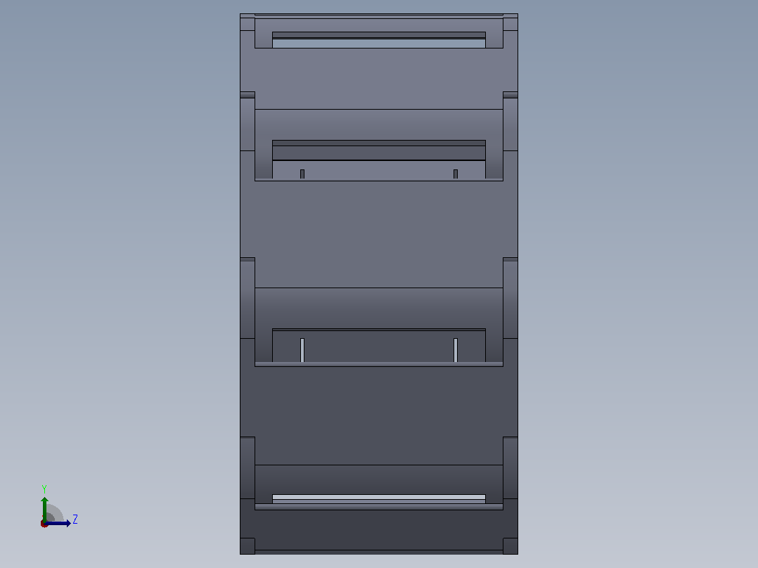 内高15内侧打开型TA半封闭式拖链[DSL15HTA-15-30-R28-20-A1]左视图