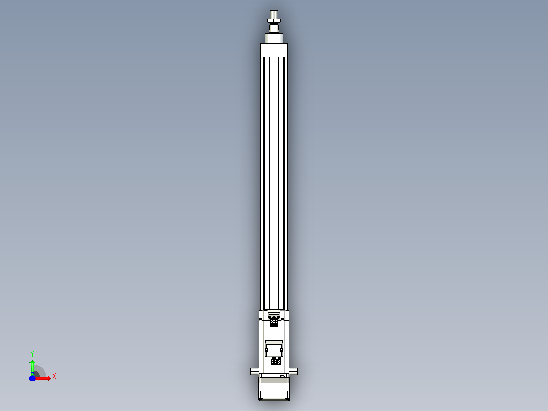 轻载电动缸TPA-ESR40-1210C-L500-MR-TC-W-P40-C3前视图