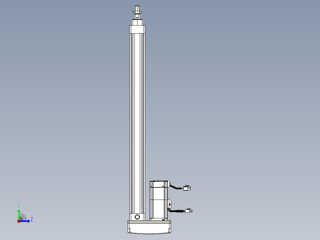 轻载电动缸TPA-ESR40-1210C-L500-MR-TC-W-P40-C3左视图