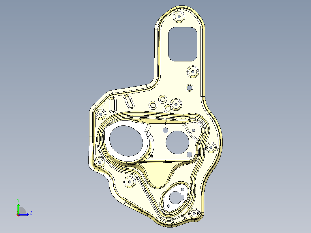 263.汽车C柱工装夹具（UG）左视图