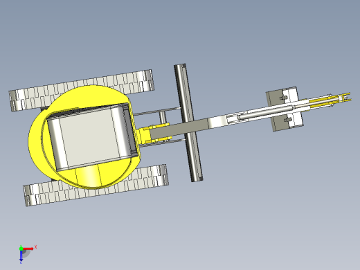 微型挖掘机俯视缩略图