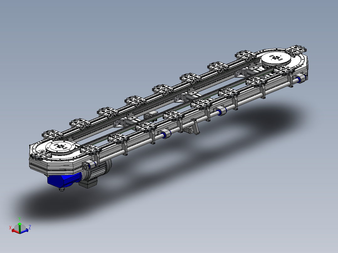 环形导轨传送模组3D图纸 H139