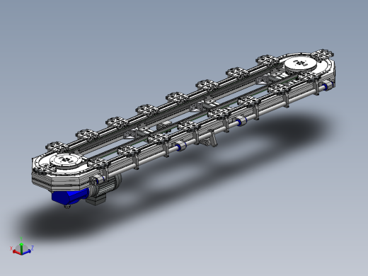 环形导轨传送模组3D图纸 H139