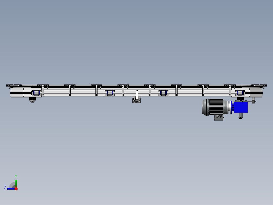 环形导轨传送模组3D图纸 H139右视图