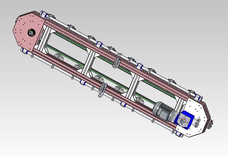 环形导轨传送模组3D图纸 H139