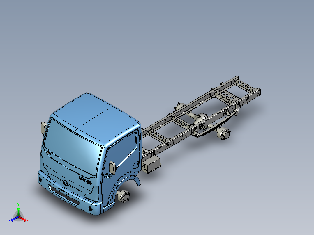 载重货车车架设计及有限元分析含CAD图纸UG三维模型说明