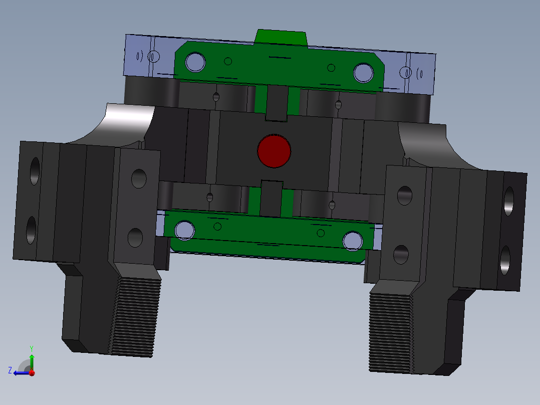 气爪3D图（带工程图）F336 非标自动化设备3D图纸3D模型右视图