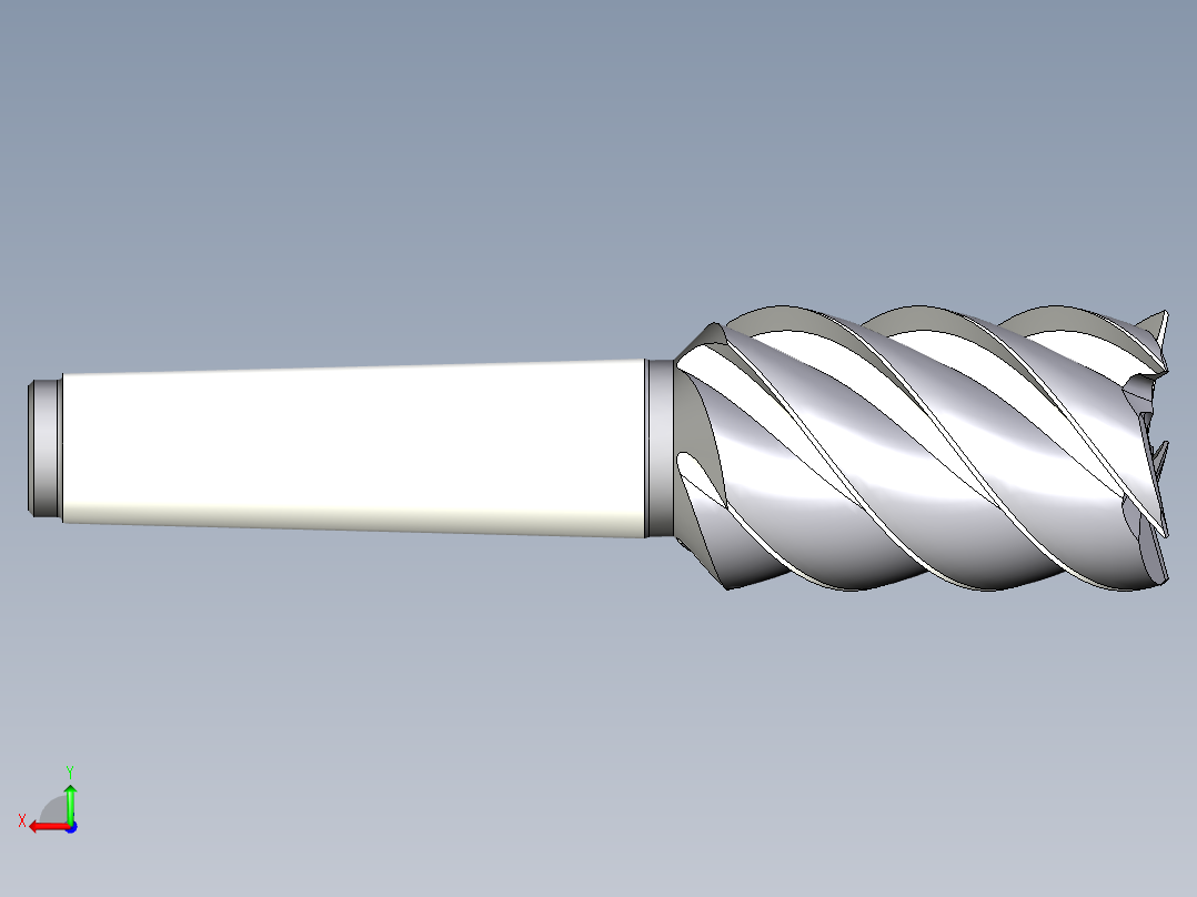 机床铣刀后视图