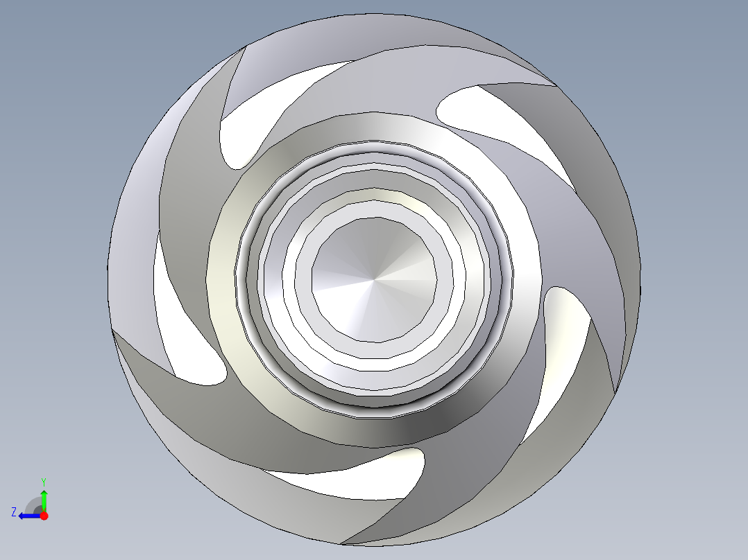 机床铣刀右视图