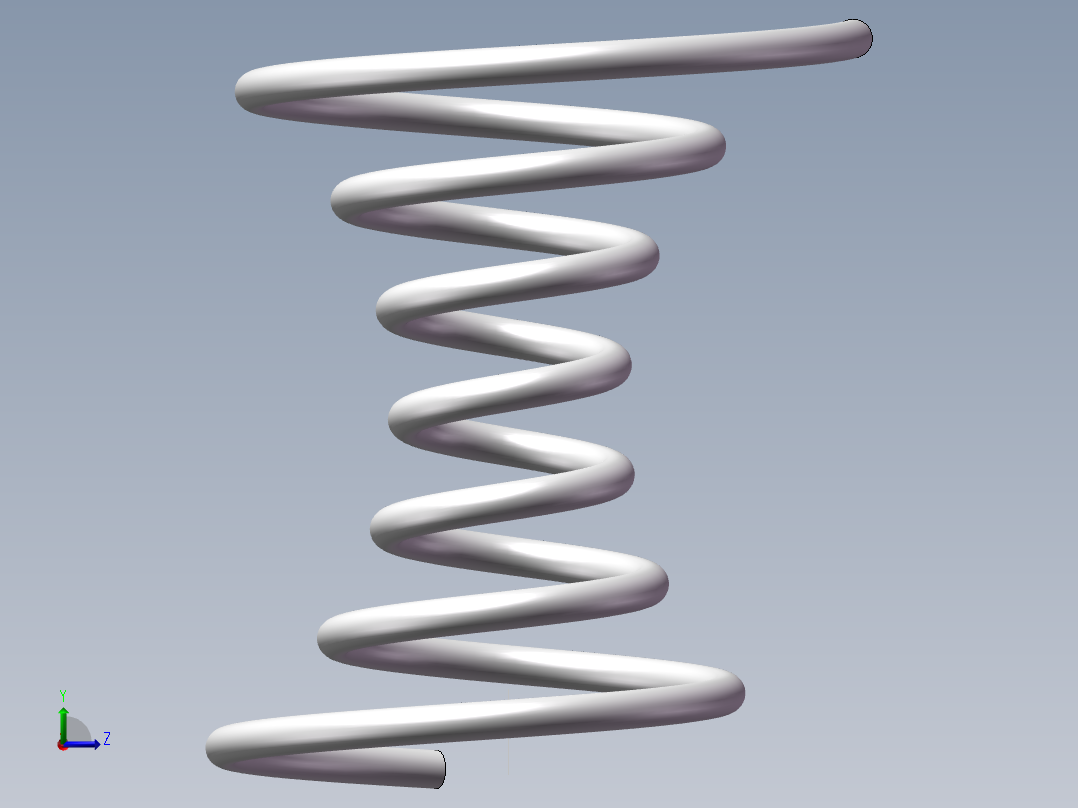 螺旋弹簧左视图