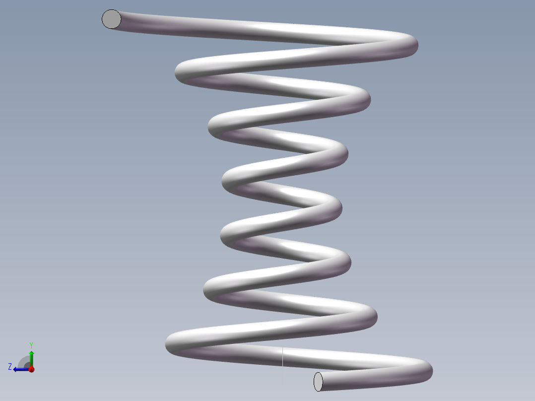 螺旋弹簧右视图