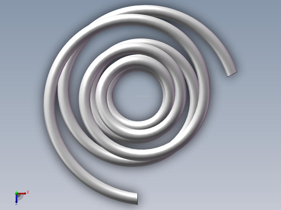 螺旋弹簧俯视图