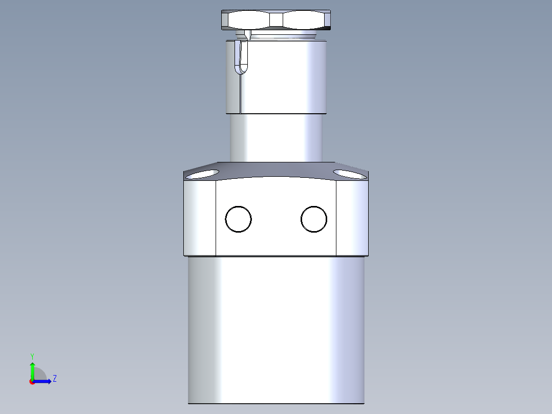KOSMEKLHA1050-SL-Y45多系列多零件图纸模型左视图