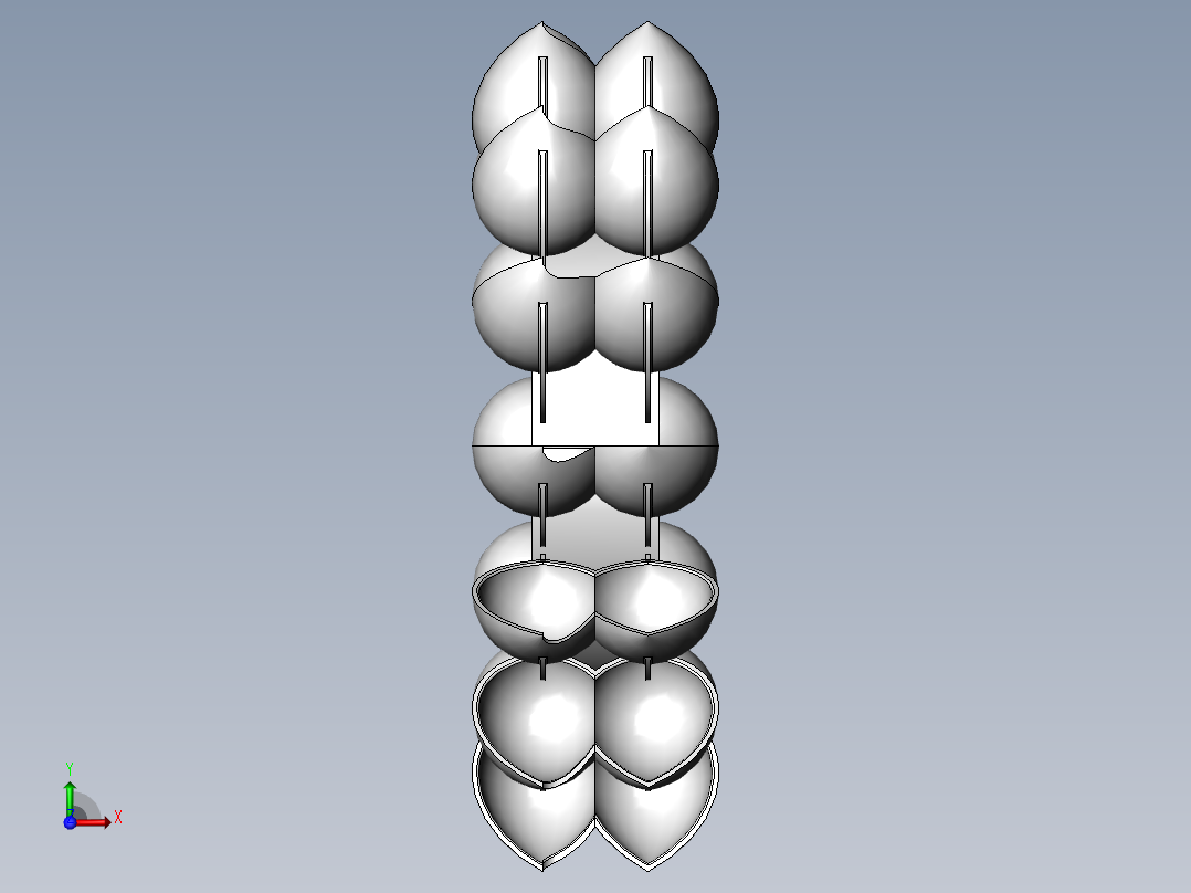 冲击式水轮机旋叶前视图
