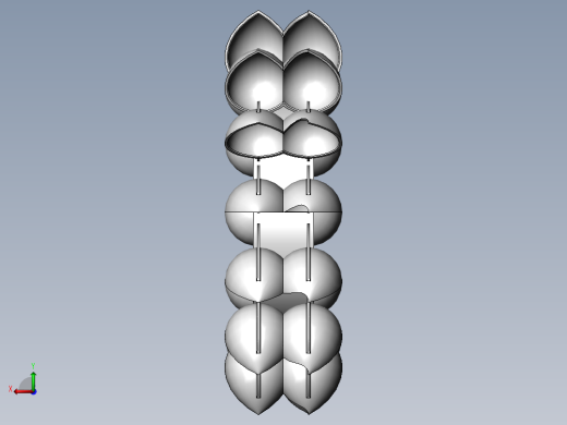 冲击式水轮机旋叶后视缩略图