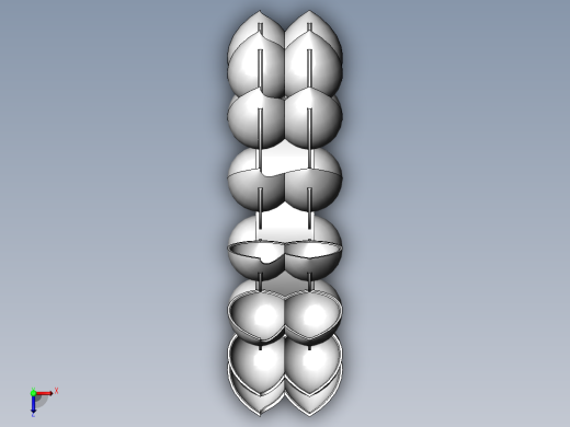 冲击式水轮机旋叶俯视缩略图