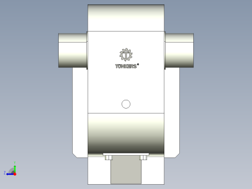 德克斯TUNKERS气缸数模KS_125_2_A00_T08_100GRAD右视缩略图