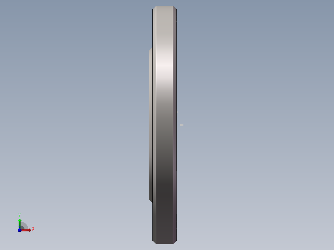 DN50不锈钢法兰 前视图