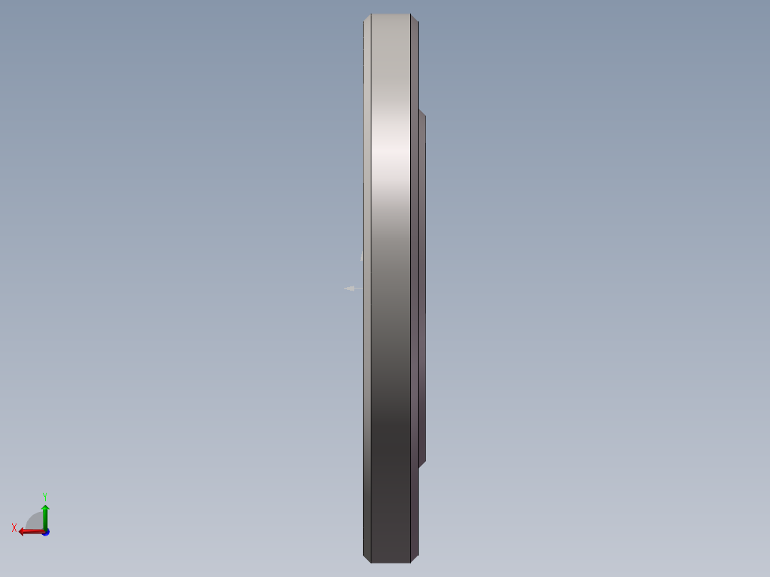 DN50不锈钢法兰 后视图