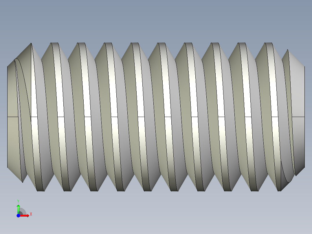 DIN 913-ISO 4026 固定螺钉-M2.5 L=5.STEP前视图
