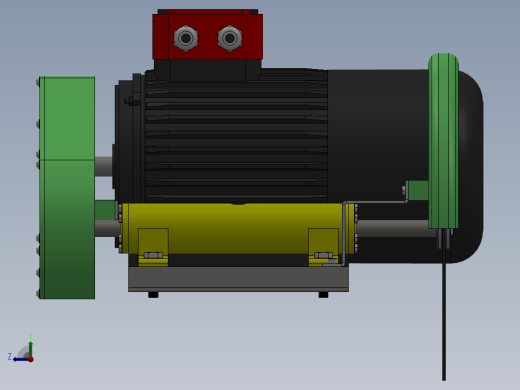 棒料切割机图纸设计含三维图+二维+说明书右视缩略图