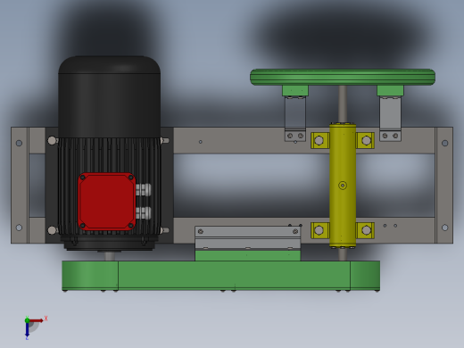 棒料切割机图纸设计含三维图+二维+说明书俯视缩略图