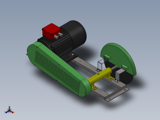 棒料切割机图纸设计含三维图+二维+说明书正等轴测缩略图