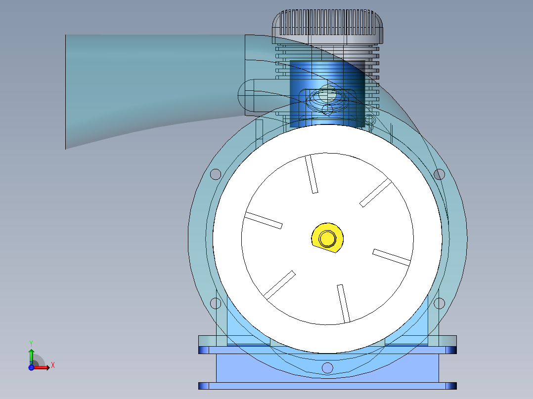 发动机鼓风机总成5前视图