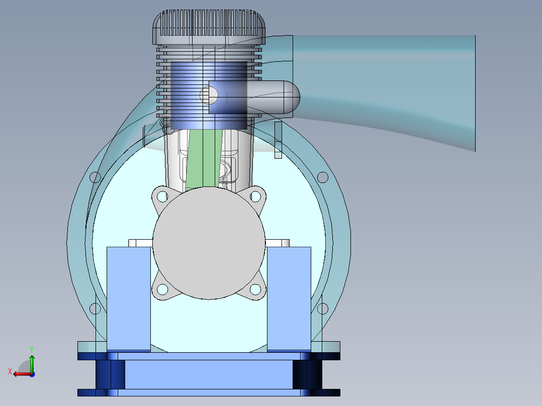 发动机鼓风机总成5后视图