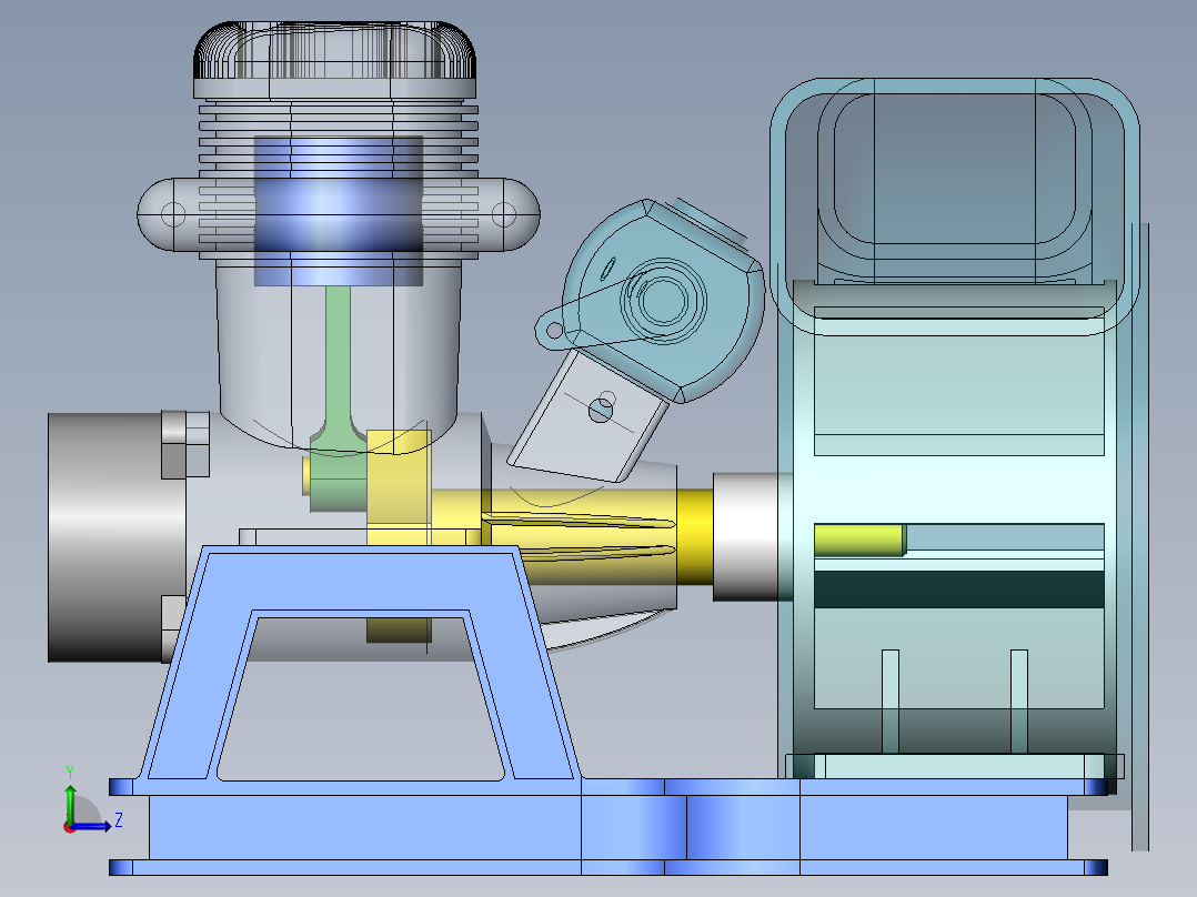 发动机鼓风机总成5左视图