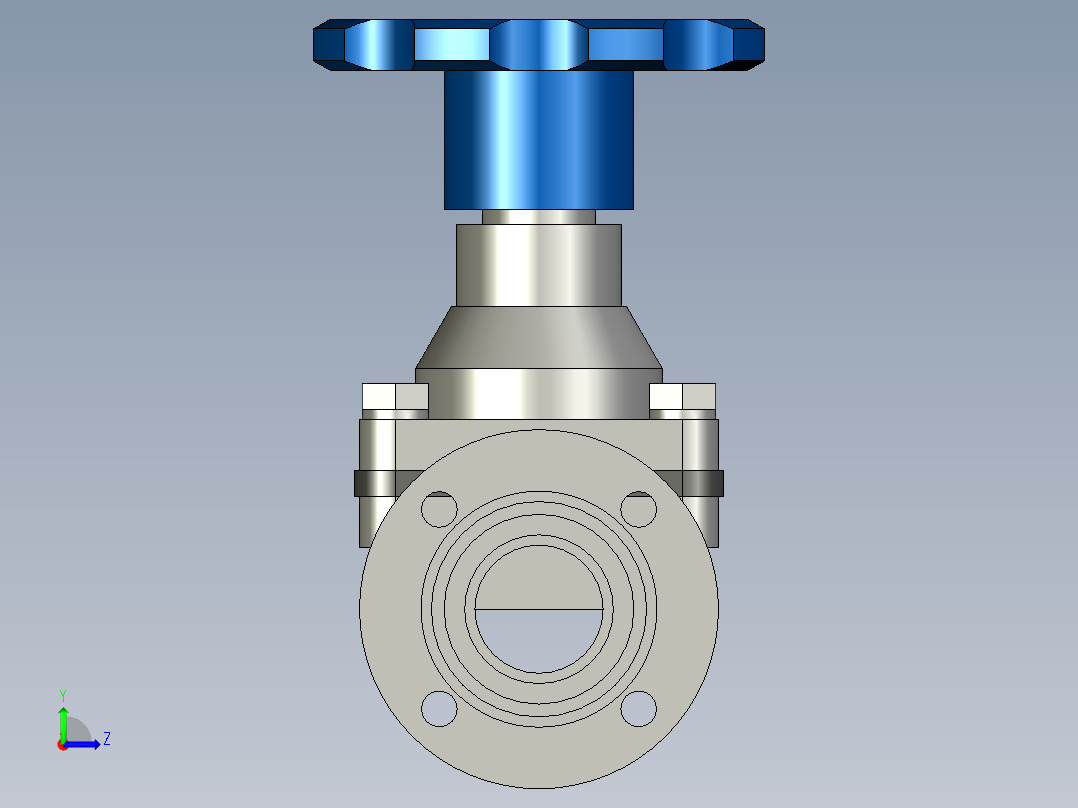 阀门模型-DN25______(____)左视图